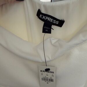 NWT Express Classic White Jumpsuit XL